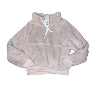NWT ATHLETIC COLLECTION Oatmeal Teddy Pullover Jacket Size Large